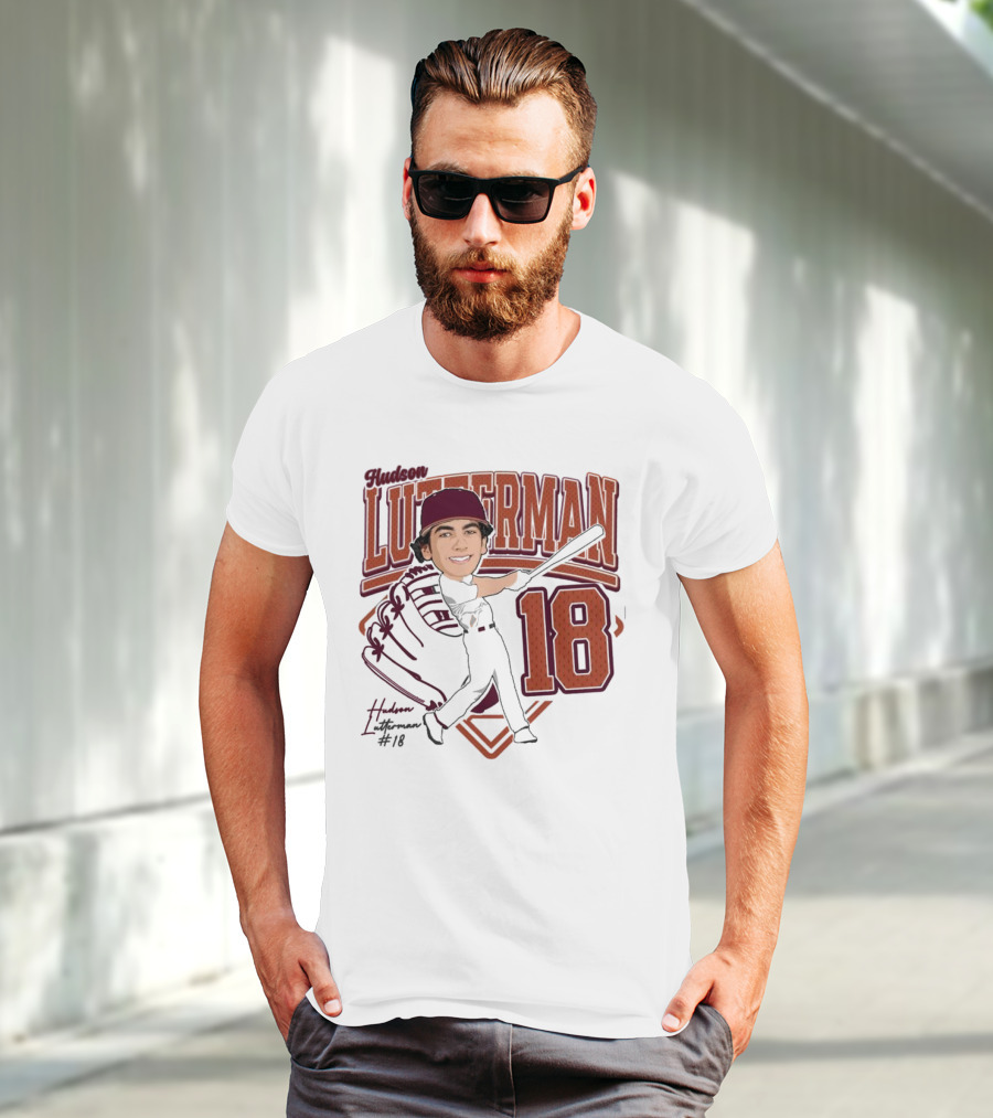 Hudson Lutterman 18 Baseball Player 2025 T-Shirt