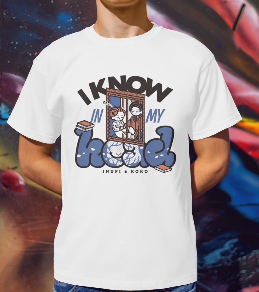 I Know In My Head Inupi And Koko Retro Comic Style T-Shirt