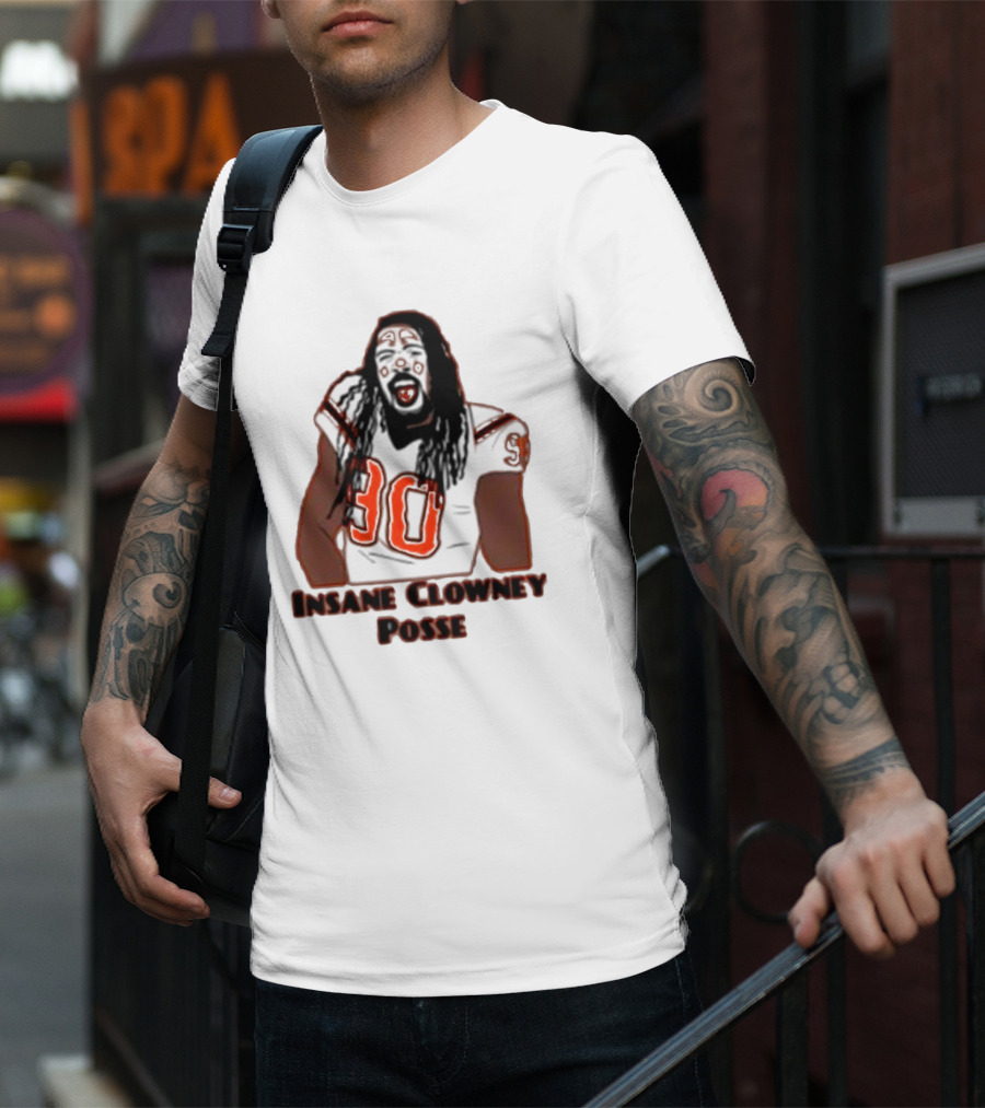 Insane Clowney Posse Player Number 90 Football Themed T-Shirt