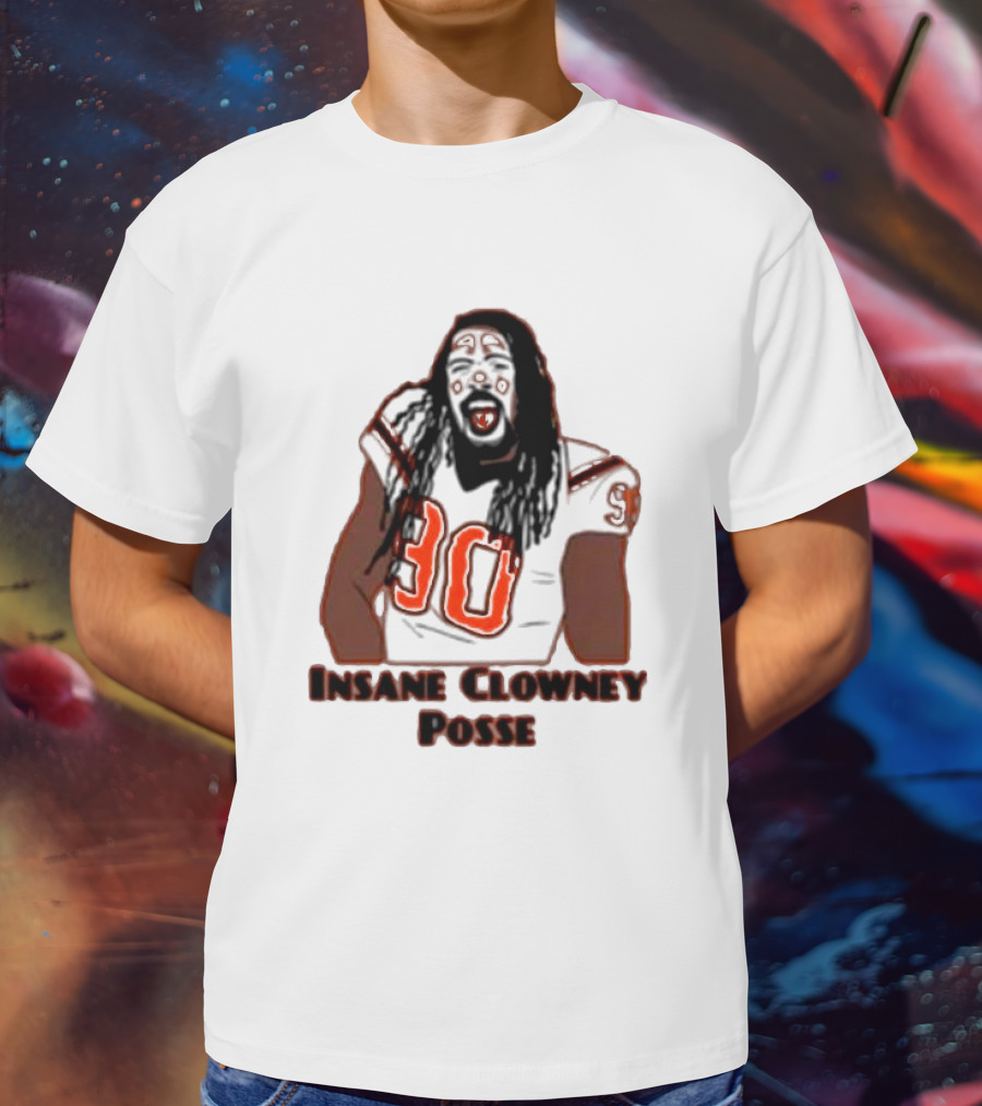 Insane Clowney Posse Player Number 90 Football Themed T-Shirt
