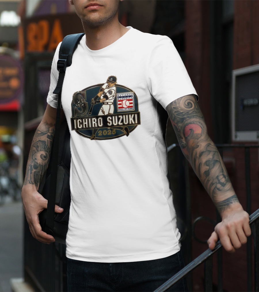 Ichiro Suzuki Seattle Mariners National Baseball Hall Of Fame 2025 T-Shirt