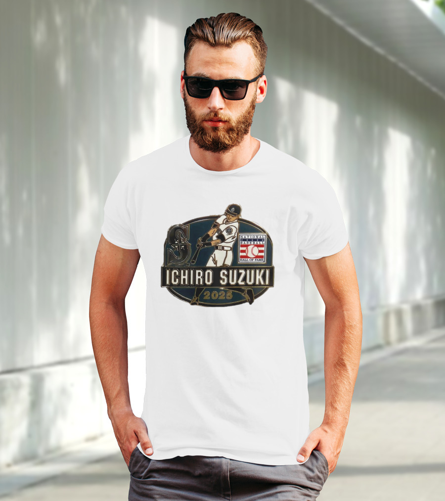 Ichiro Suzuki Seattle Mariners National Baseball Hall Of Fame 2025 T-Shirt