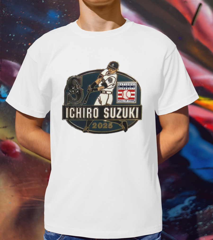 Ichiro Suzuki Seattle Mariners National Baseball Hall Of Fame 2025 T-Shirt