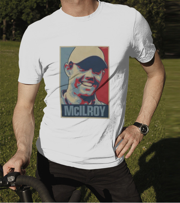 Ireland Rory McIlroy Masters Tournament Vintage Iconic Golf Portrait T-Shirt