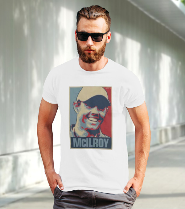 Ireland Rory McIlroy Masters Tournament Vintage Iconic Golf Portrait T-Shirt