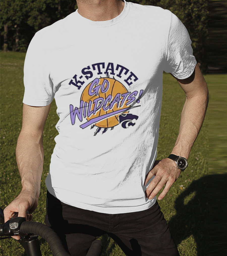 K-State Go Wildcats Basketball Fan Gear T-Shirt