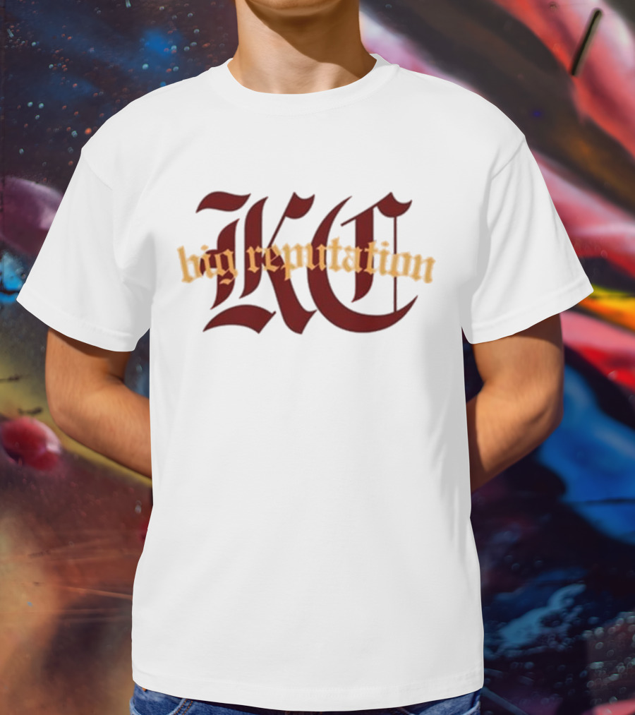 Kc Big Reputation Bold Gothic Style T-Shirt