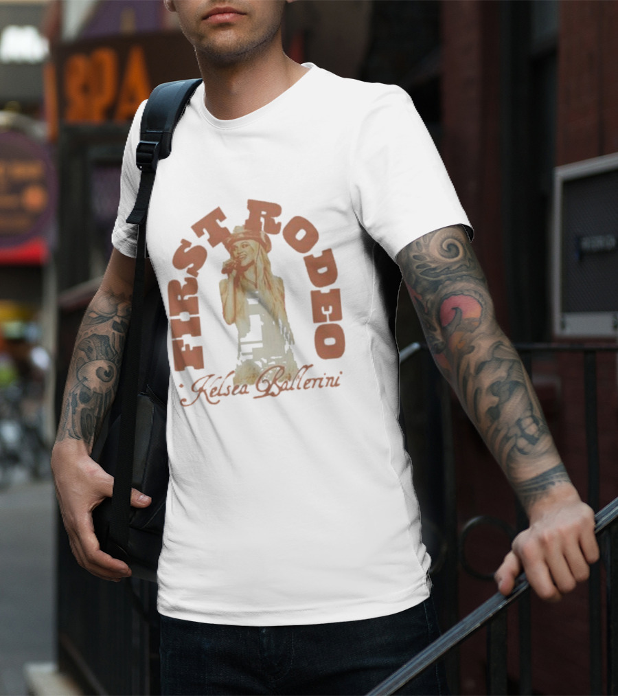 Kelsea Ballerini First Rodeo Cowgirl Hat Microphone T-Shirt