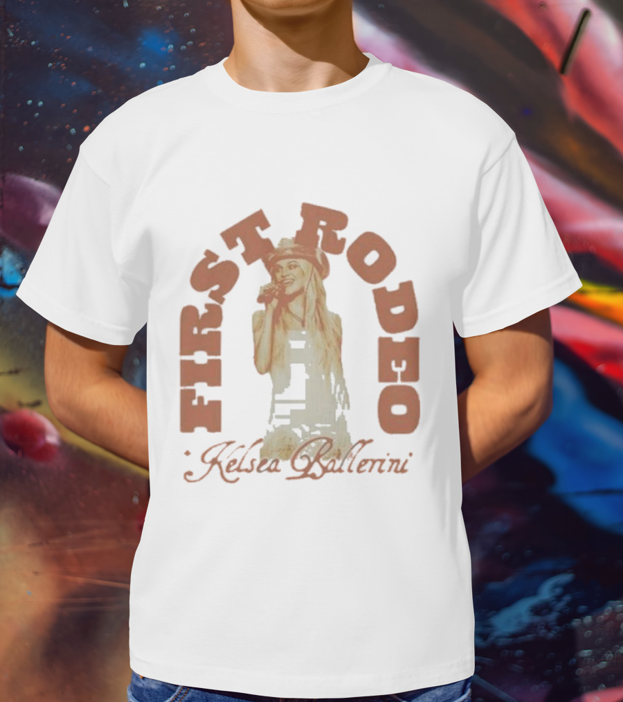 Kelsea Ballerini First Rodeo Cowgirl Hat Microphone T-Shirt