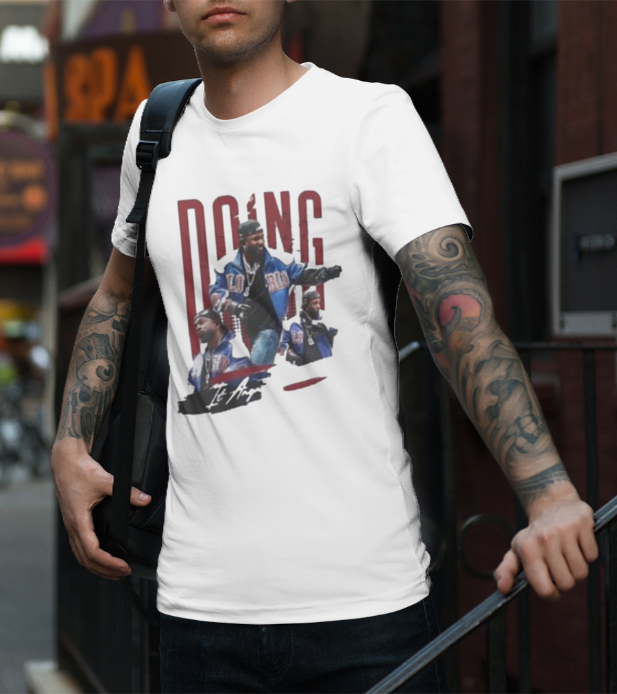 Kendrick Lamar Doing It Anyway Hey Drake Blue Jacket T-Shirt