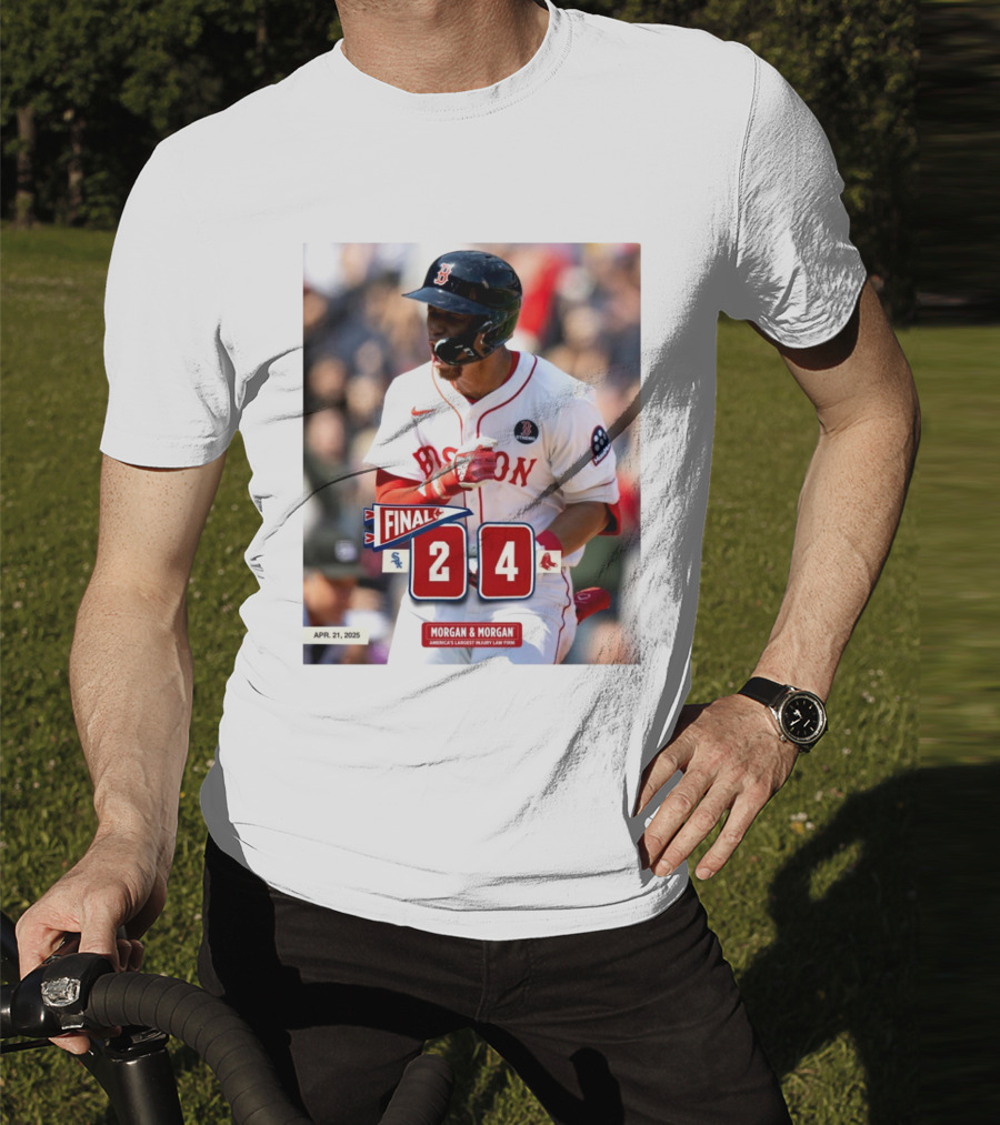 Boston Red Sox Victory Over Chicago White Sox 4-2 Marathon Monday Apr 21 2025 T-Shirt