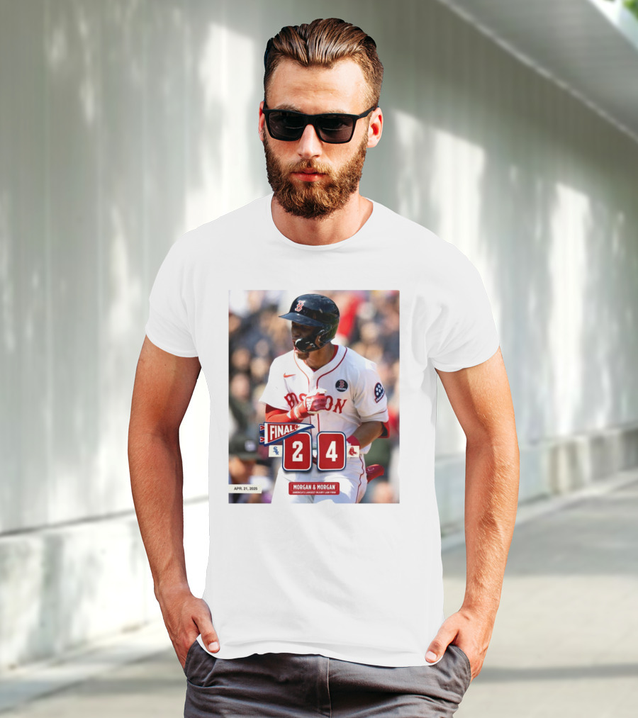 Boston Red Sox Victory Over Chicago White Sox 4-2 Marathon Monday Apr 21 2025 T-Shirt