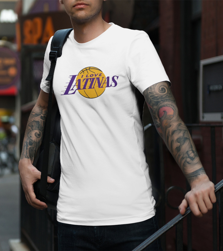LA Basketball I Love Latinas T-Shirt