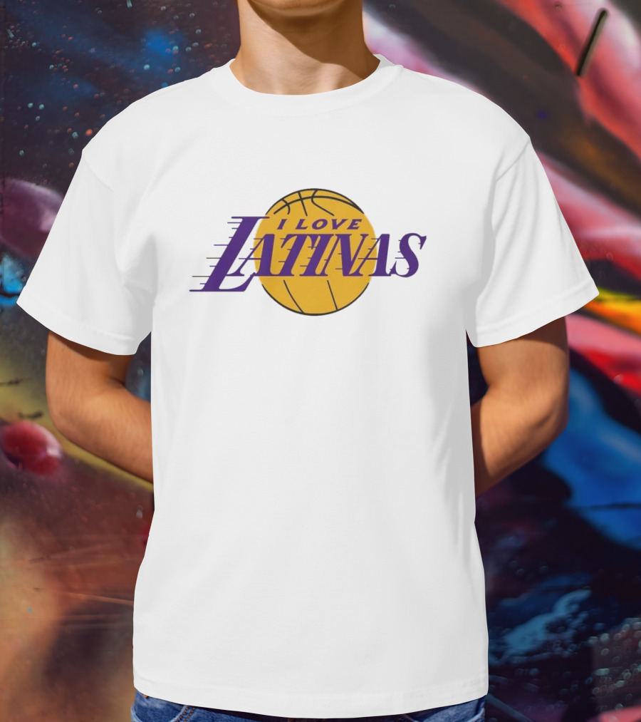 LA Basketball I Love Latinas T-Shirt