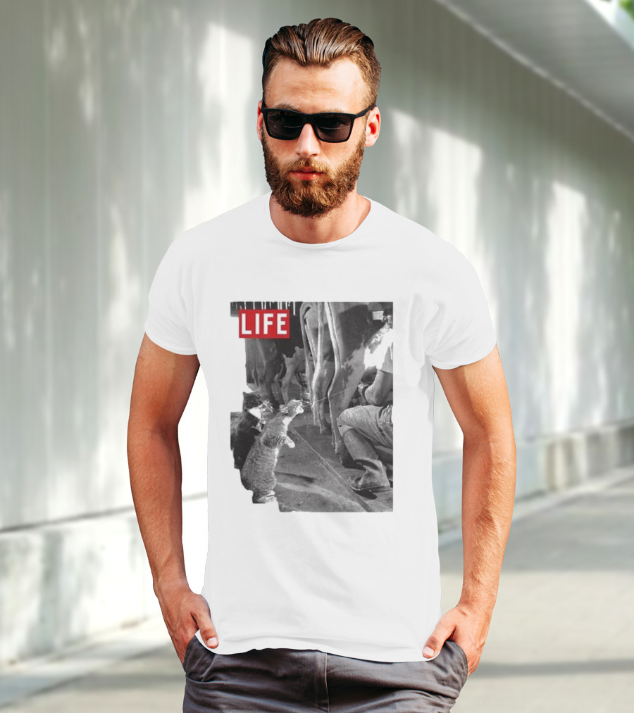 Life Magazine Cats Enjoying Fresh Milk T-Shirt