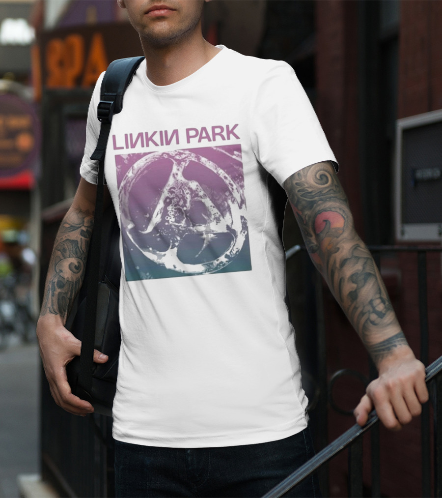 Linkin Park Gradient Circle Symbol Fz Deluxe Drop Shoulder T-Shirt
