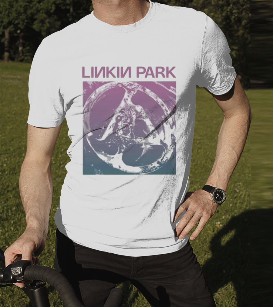 Linkin Park Gradient Circle Symbol Fz Deluxe Drop Shoulder T-Shirt