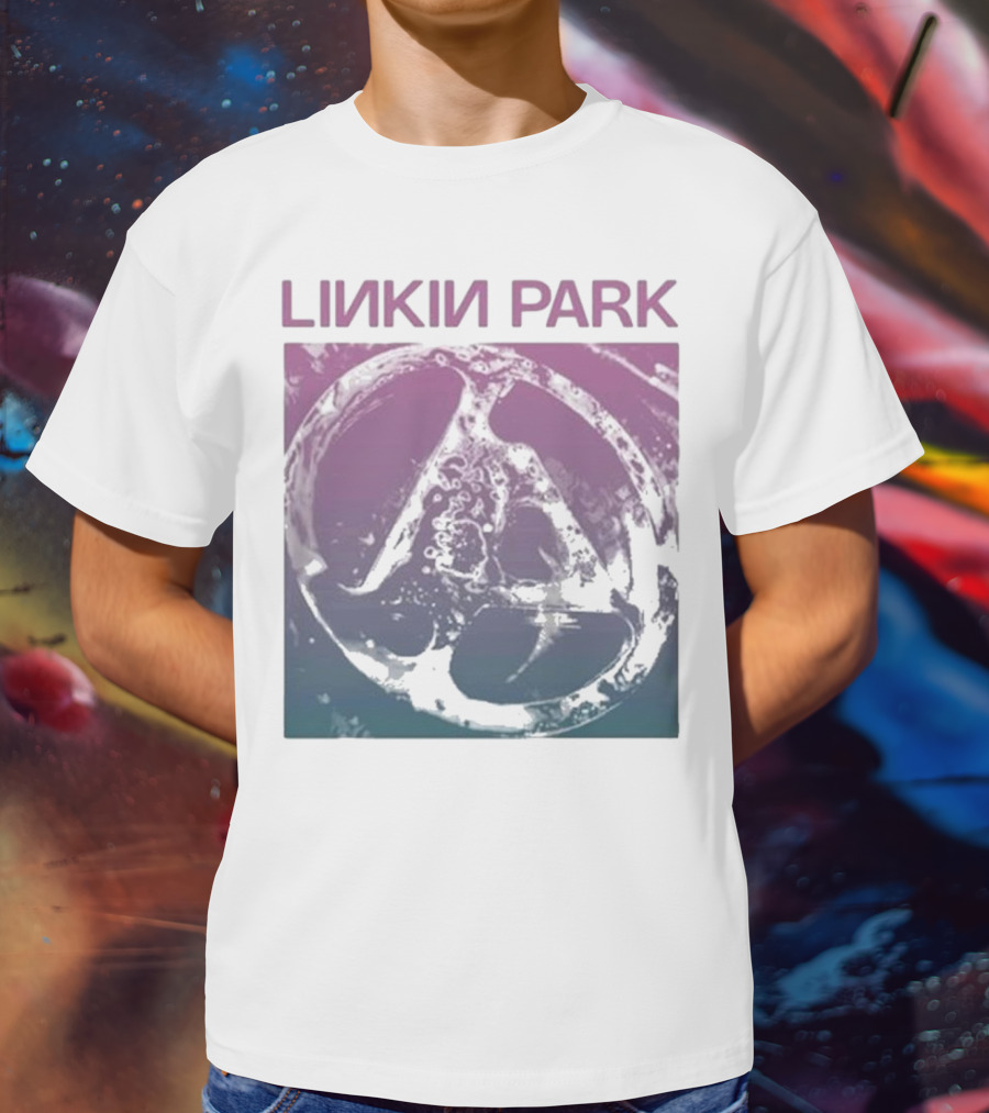 Linkin Park Gradient Circle Symbol Fz Deluxe Drop Shoulder T-Shirt