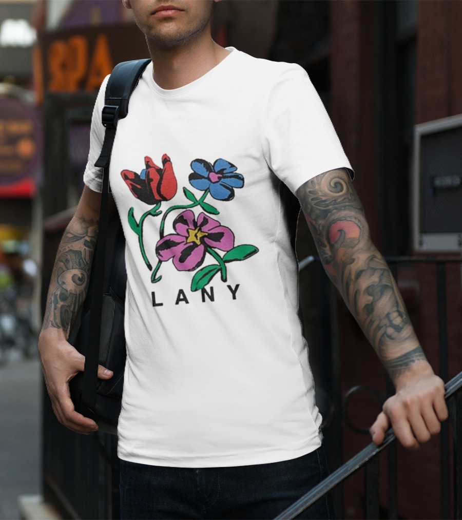 Lany ILYSB Colorful Flowers Artwork T-Shirt