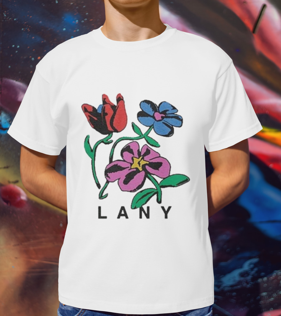 Lany ILYSB Colorful Flowers Artwork T-Shirt