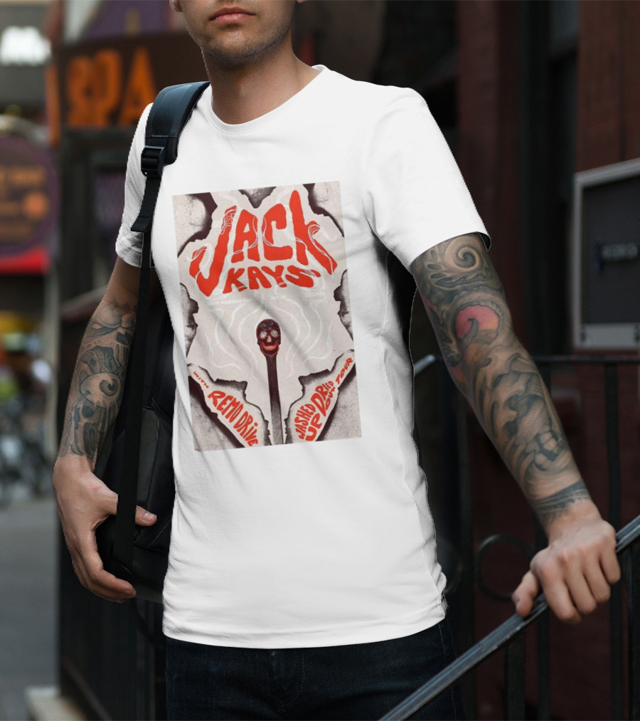 Jack Kays March 9 2025 St. Andrew’s Hall Detroit Featuring Remo Drive Washed Up Dried Up Tour T-Shirt