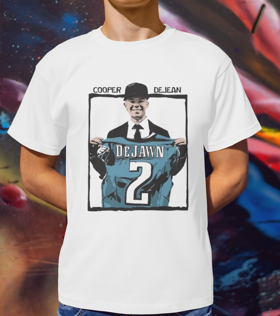 "Cooper DeJean DeJawn Philadelphia Eagles Dark Horse 2" T-Shirt