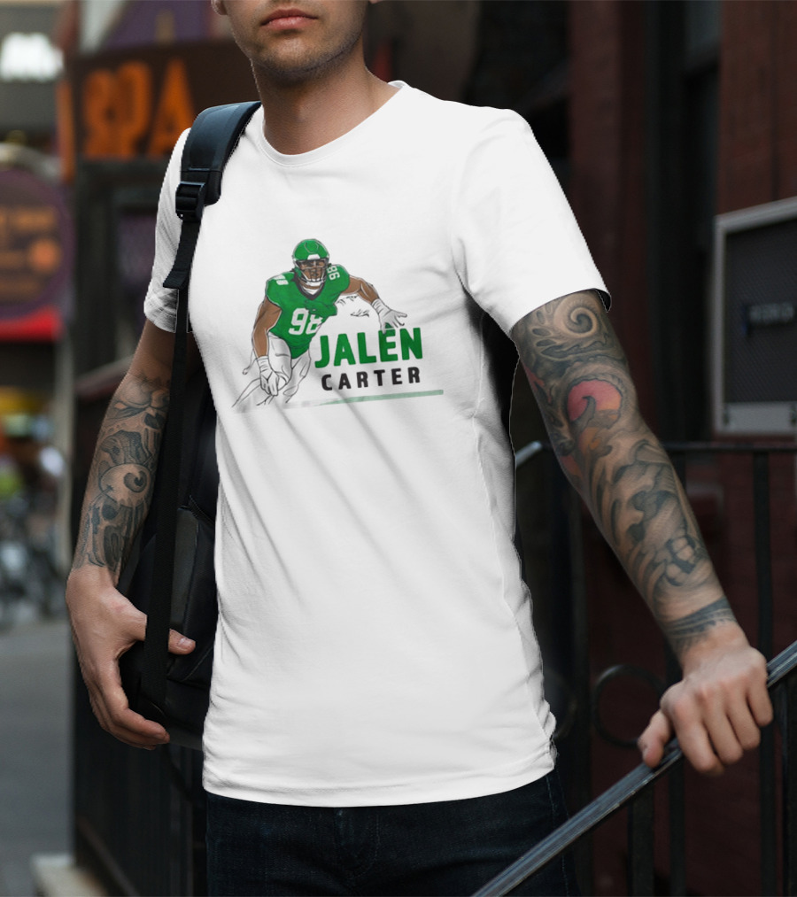 Jalen Carter 98 Philadelphia Eagles Big Dawg Pose NFL T-Shirt