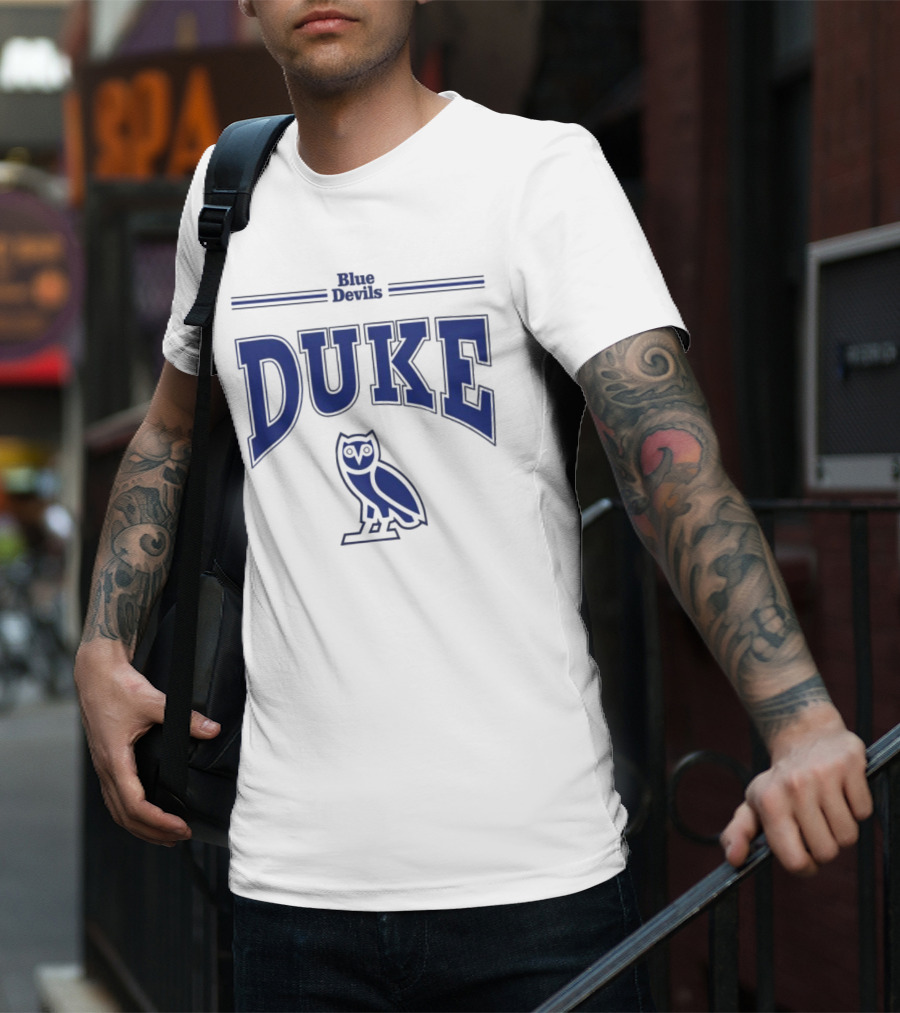 Jayson Tatum Ovo Duke Blue Devils Owl T-Shirt