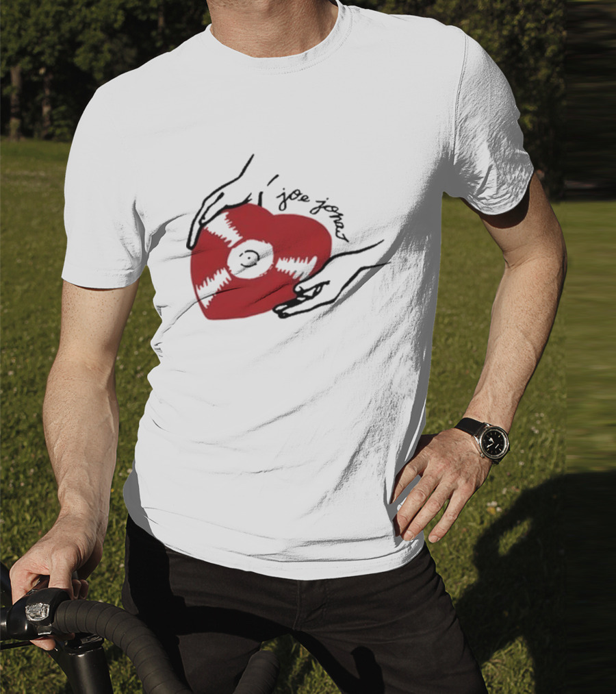 Joe Jonas Vinyl Heart Record T-Shirt
