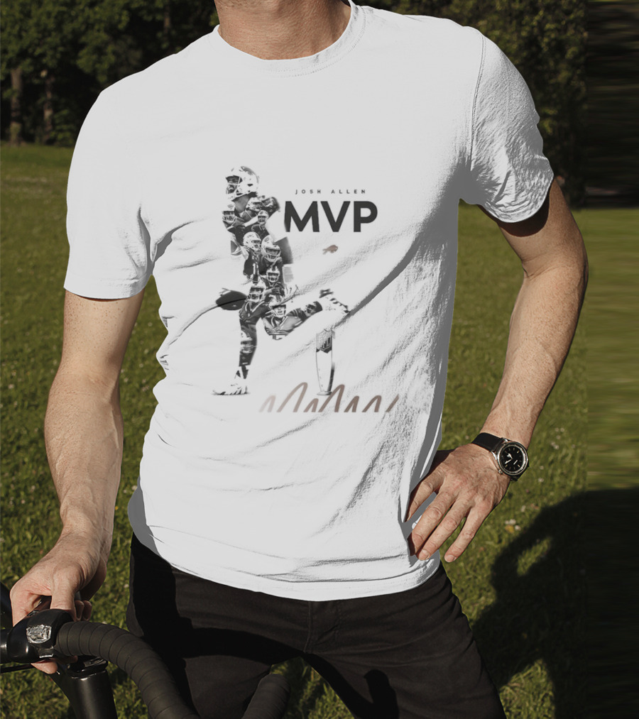 Josh Allen Buffalo Bills MVP Honors Iconic Running Pose T-Shirt