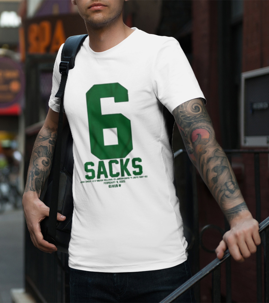 Josh Sweat Milton Williams Jordan Davis Jalyx Hunt 6 Sacks T-Shirt