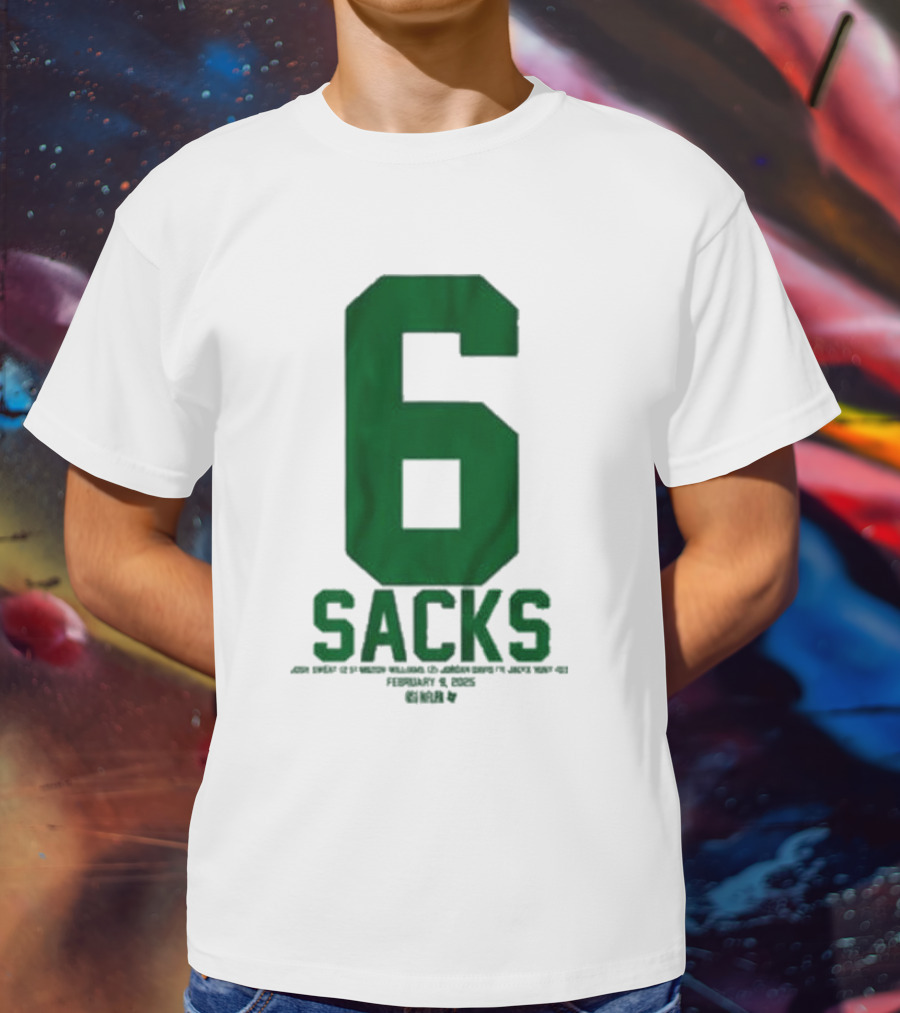 Josh Sweat Milton Williams Jordan Davis Jalyx Hunt 6 Sacks T-Shirt