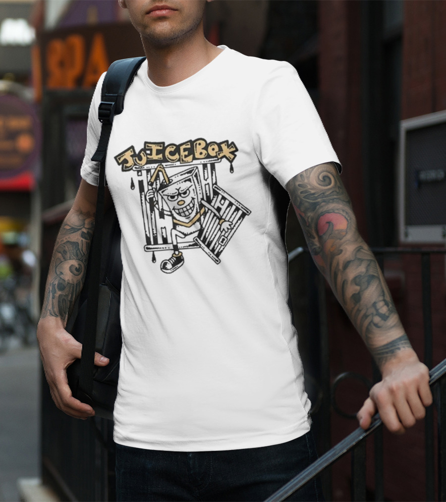 Juicebox Juiceman Doorway Drip Comic Art T-Shirt