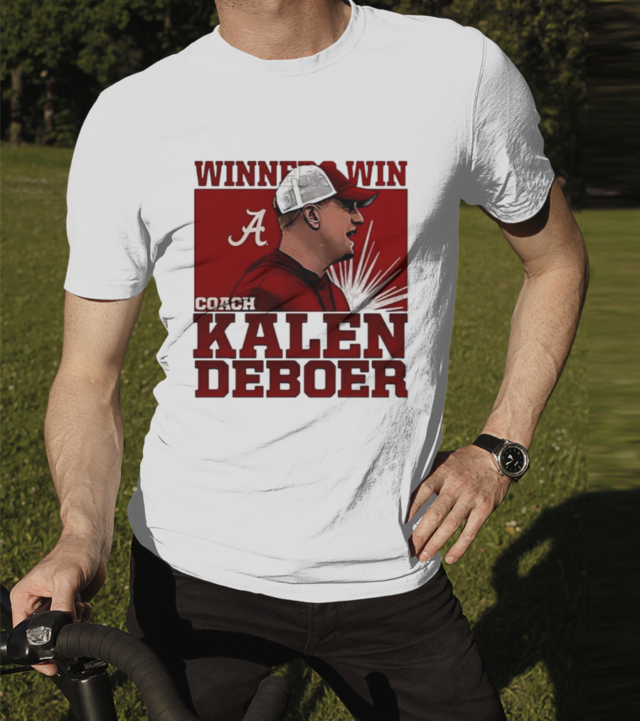 Winner Win Coach Kalen DeBoer Alabama T-Shirt