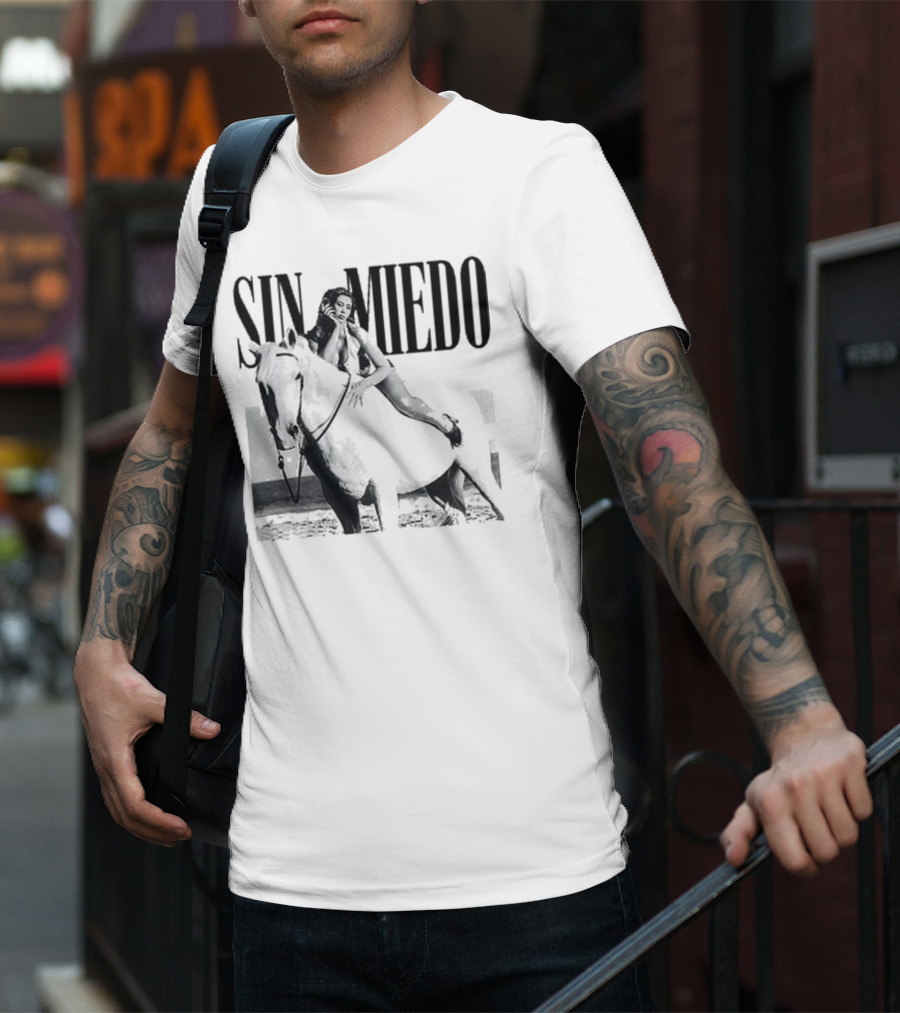 Kali Uchis Sin Miedo Equestrian Horseback Riding Vintage Style T-Shirt