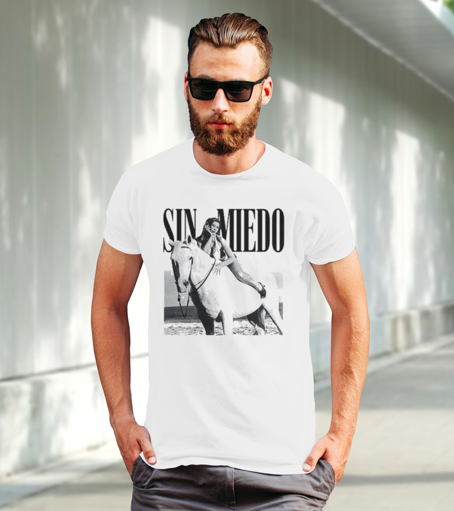 Kali Uchis Sin Miedo Equestrian Horseback Riding Vintage Style T-Shirt