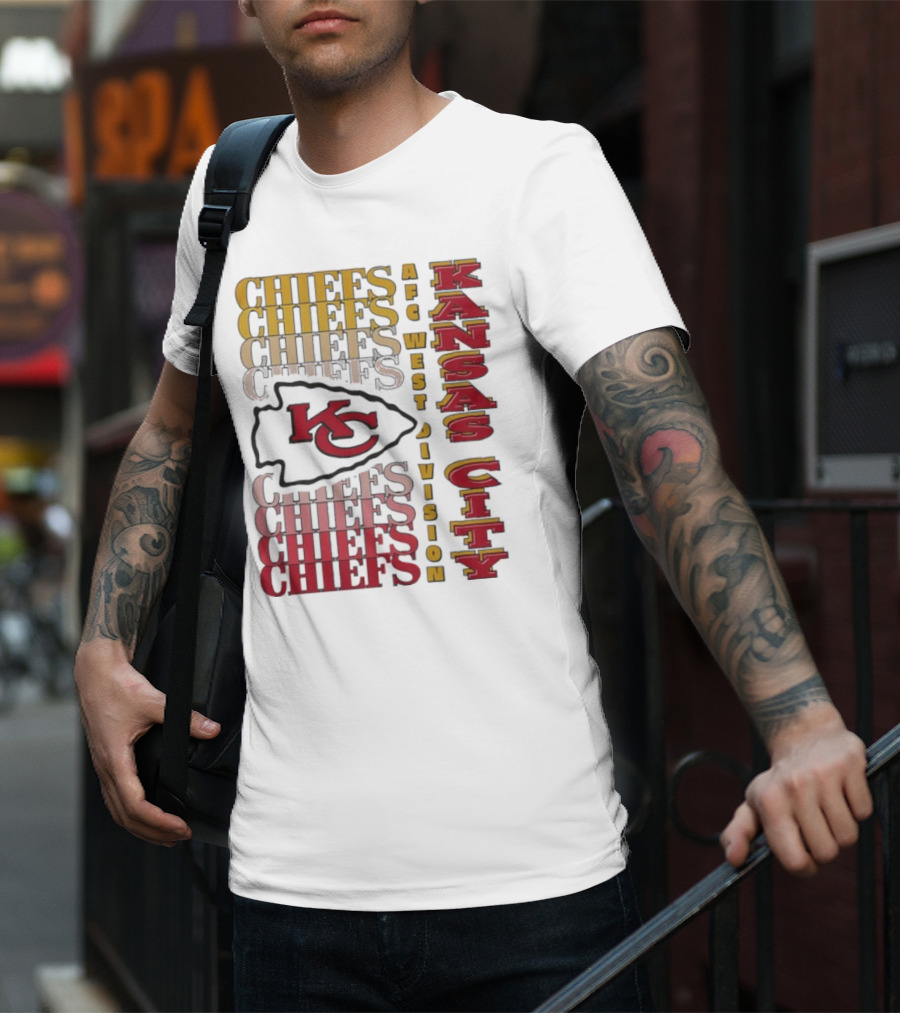 Kansas City Chiefs AFC West Division Kansas City Chiefs Logo KC Chiefs T-Shirt