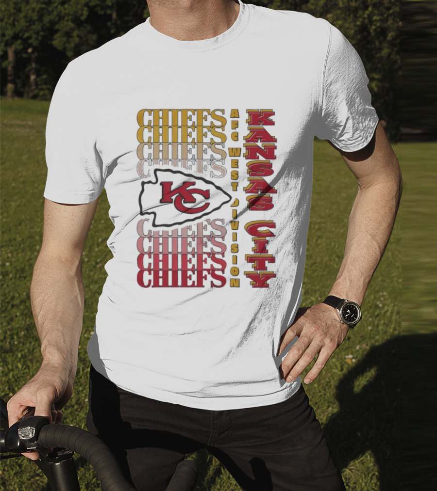 Kansas City Chiefs AFC West Division Kansas City Chiefs Logo KC Chiefs T-Shirt