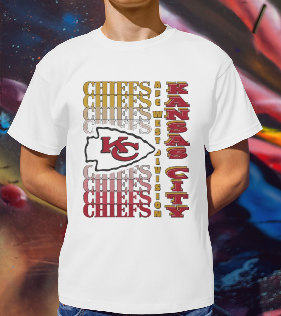 Kansas City Chiefs AFC West Division Kansas City Chiefs Logo KC Chiefs T-Shirt