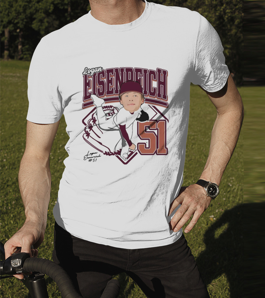Eisenreich Baseball 51 Logan 2025 Sports Illustration T-Shirt