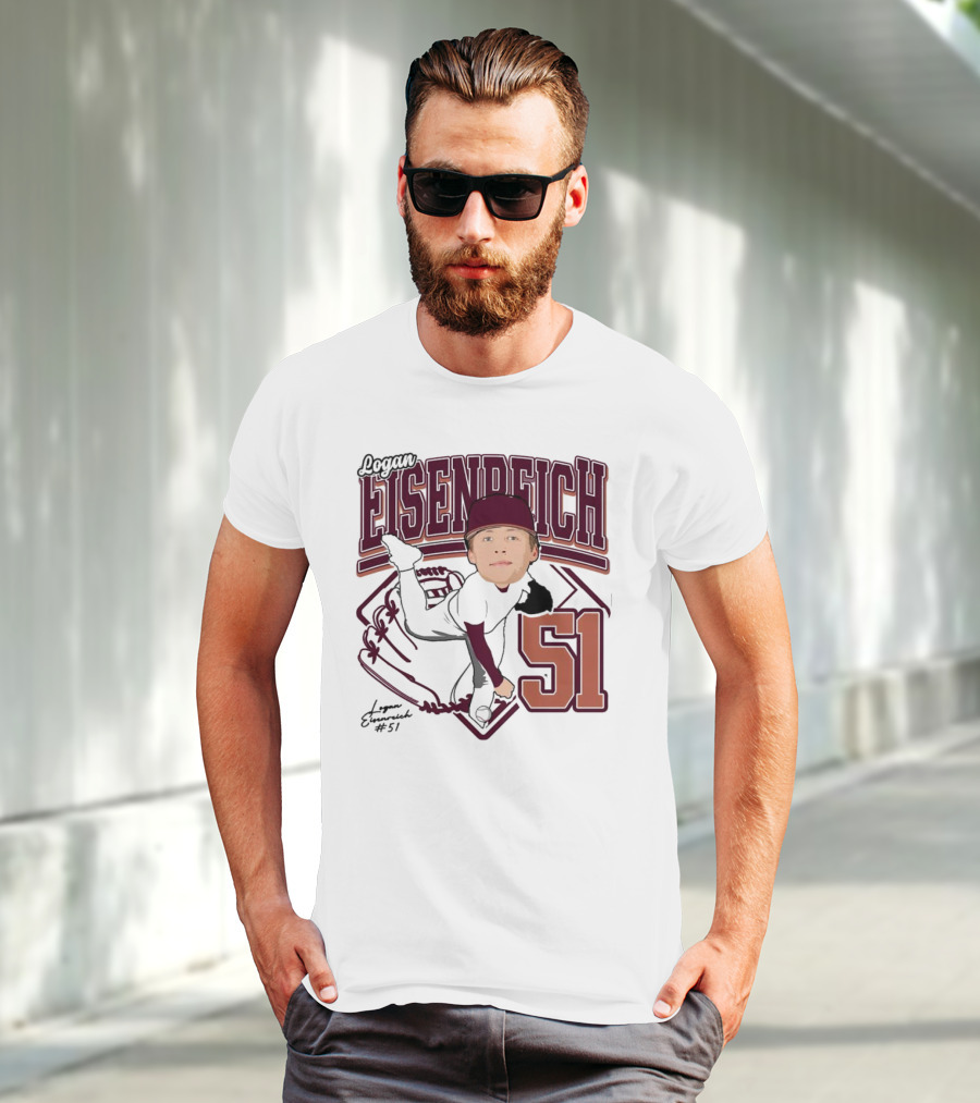 Eisenreich Baseball 51 Logan 2025 Sports Illustration T-Shirt