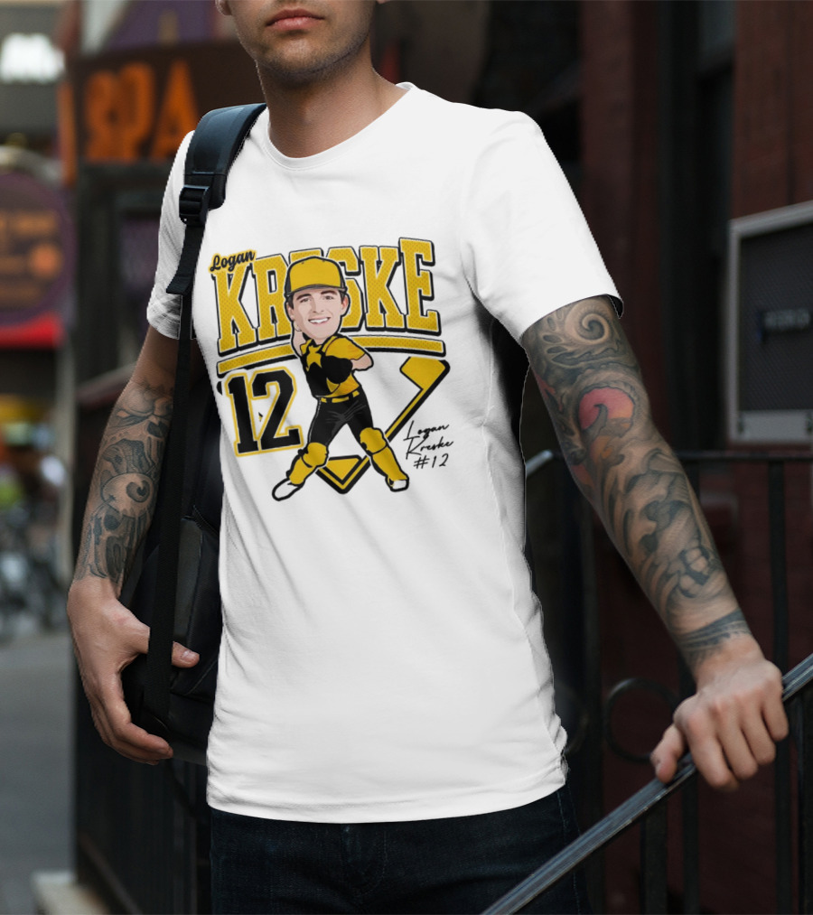 Logan Kreske Baseball 12 2025 Player Illustration T-Shirt