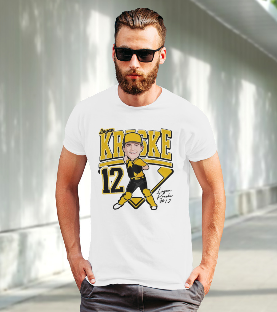 Logan Kreske Baseball 12 2025 Player Illustration T-Shirt