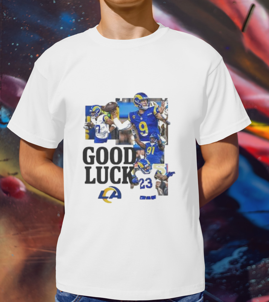 Los Angeles Rams Good Luck NFL Playoffs Est 1967 T-Shirt