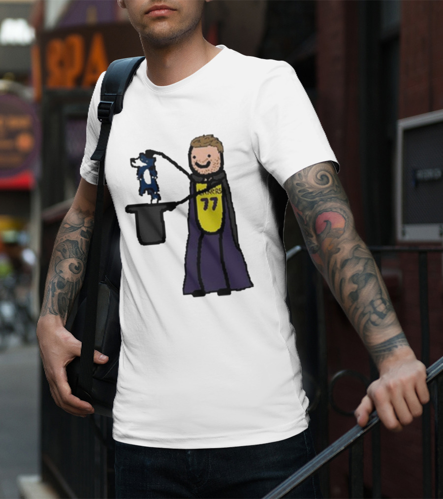 Luka Doncic 77 Lakers Magic Cartoon T-Shirt