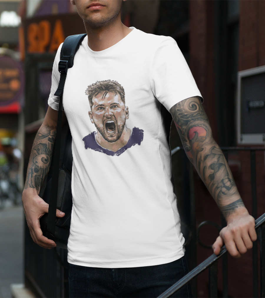 Luka Doncic Los Angeles Lakers Jersey Scream T-Shirt