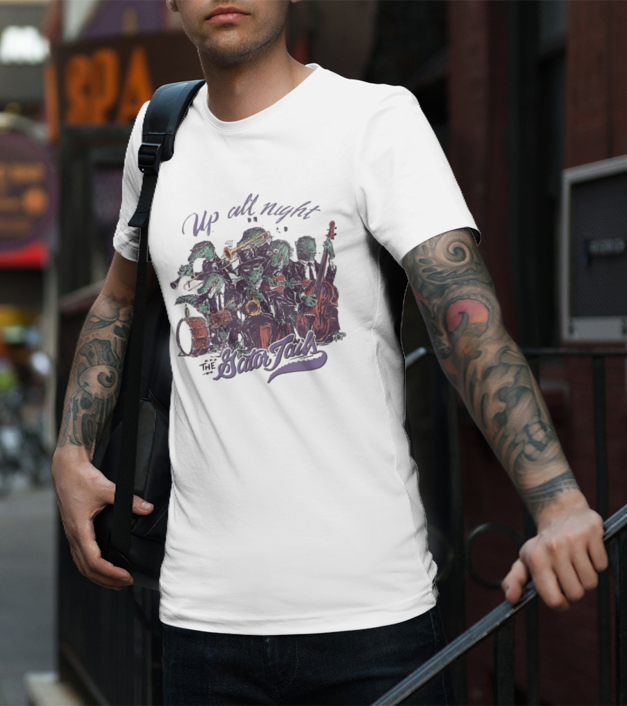 Up All Night With The Gator Jazz Band Mardi Gras T-Shirt