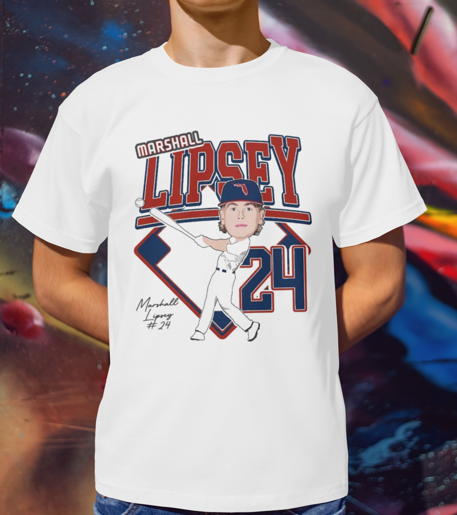 Marshall Lipsey 24 Baseball 2025 M. Reshold T-Shirt