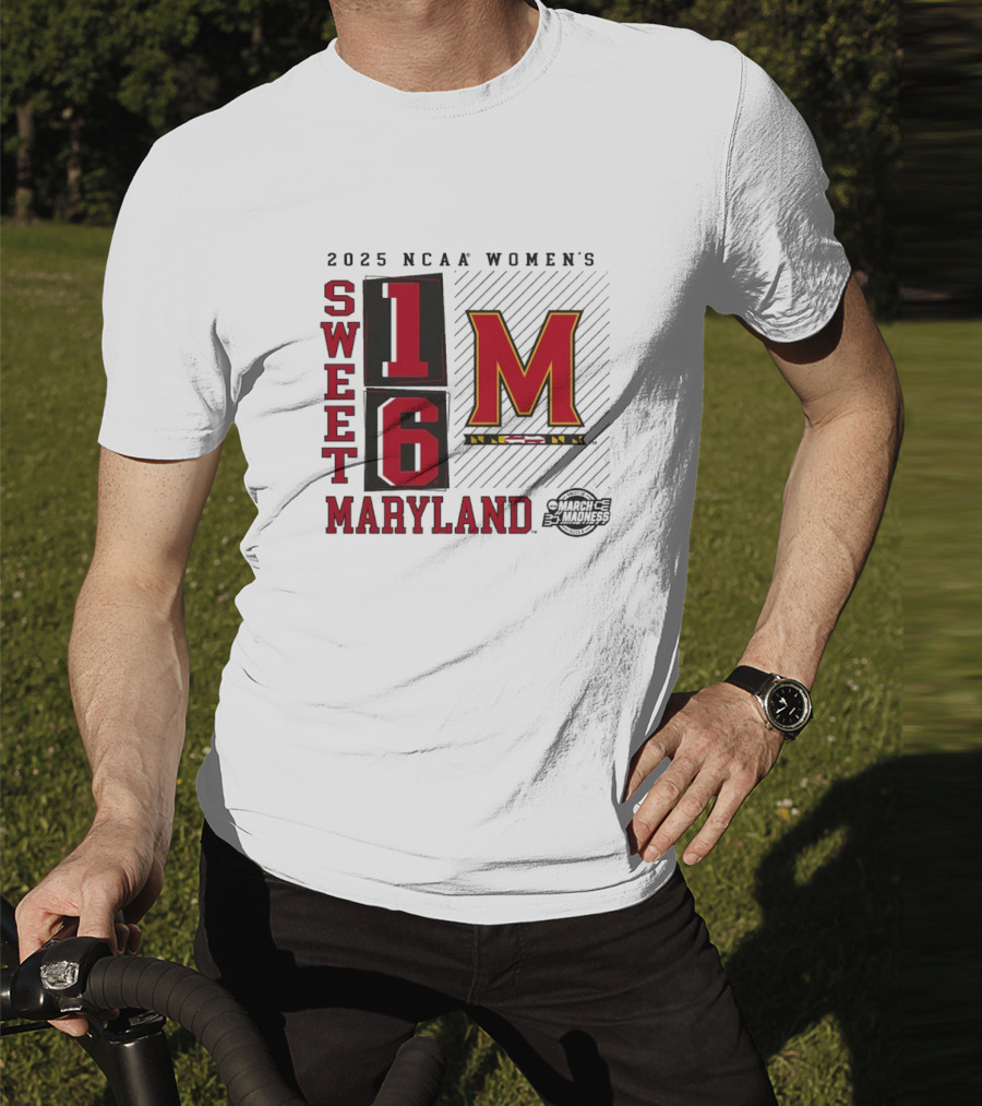 2025 NCAA Women's Sweet 16 Maryland Terrapins March Madness T-Shirt