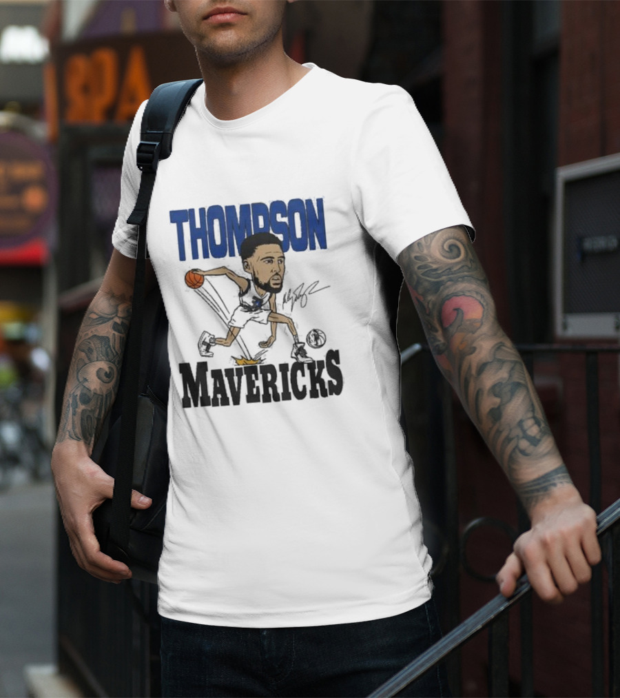 Klay Thompson Mavericks Basketball Caricature T-Shirt